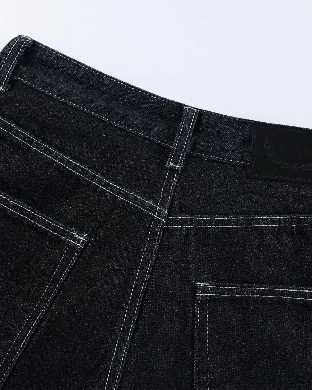 Buckle Detail Raw Denim Jorts