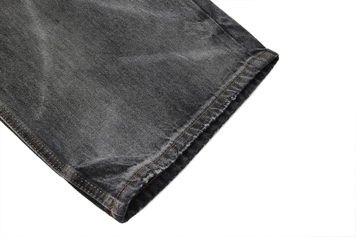 Madxmarx Vintage Faded Wide-Leg Jeans