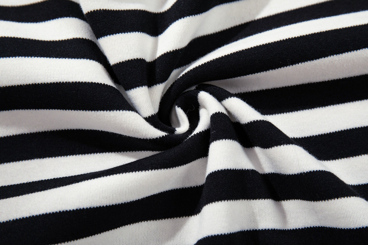 Madxmarx Striped Graphic Long Sleeve