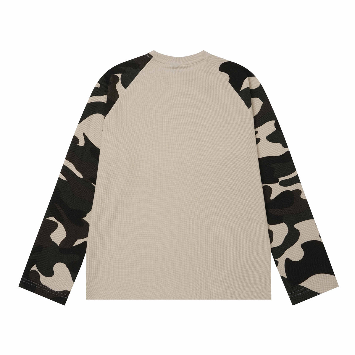 Madxmarx Striped Sleeve Gothic Graphic Long Sleeve Tee