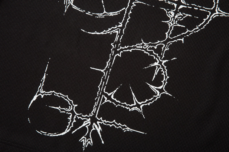 Polo de Manga Comprida com Camadas Gráficas Vampire Madxmarx
