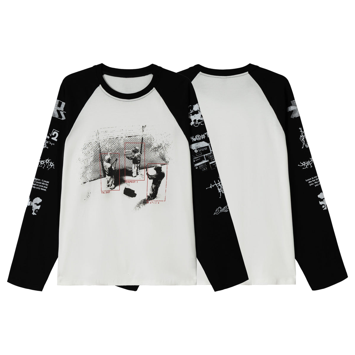 Madxmarx Graphic Raglan Long-Sleeve T-Shirt