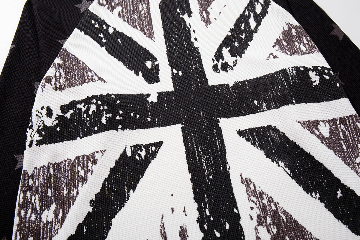 Madxmarx Vintage Union Jack Raglan Long Sleeve