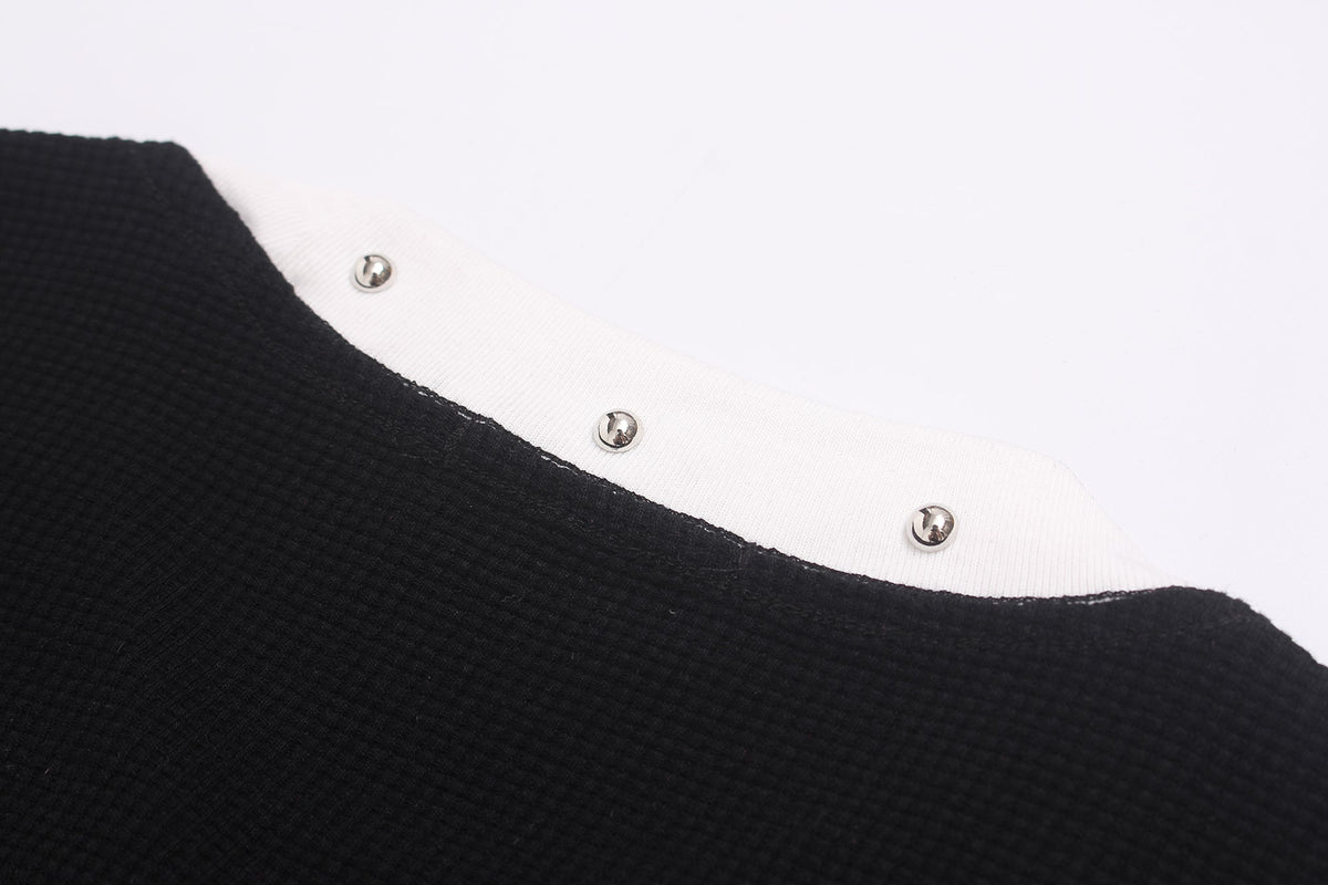 Madxmarx Vintage Graphic Waffle Long Sleeve