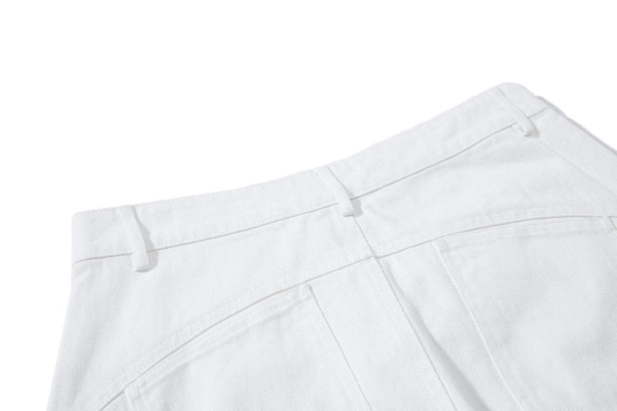 Madxmarx Double-Waist Curved Wide Pants
