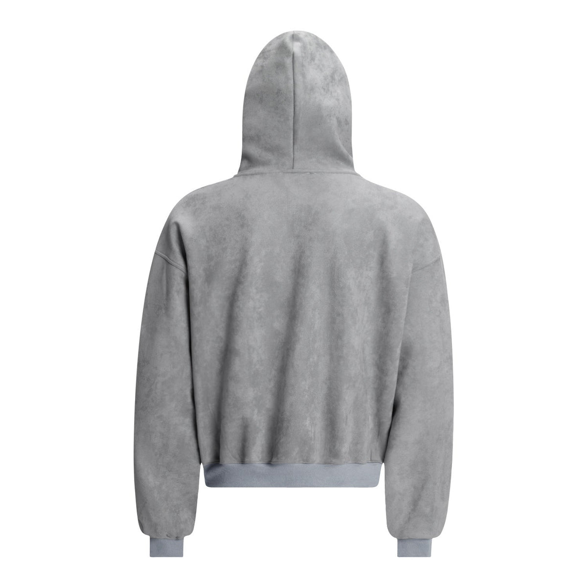 Madxmarx Gothic Embroidered Suede Zip Hoodie