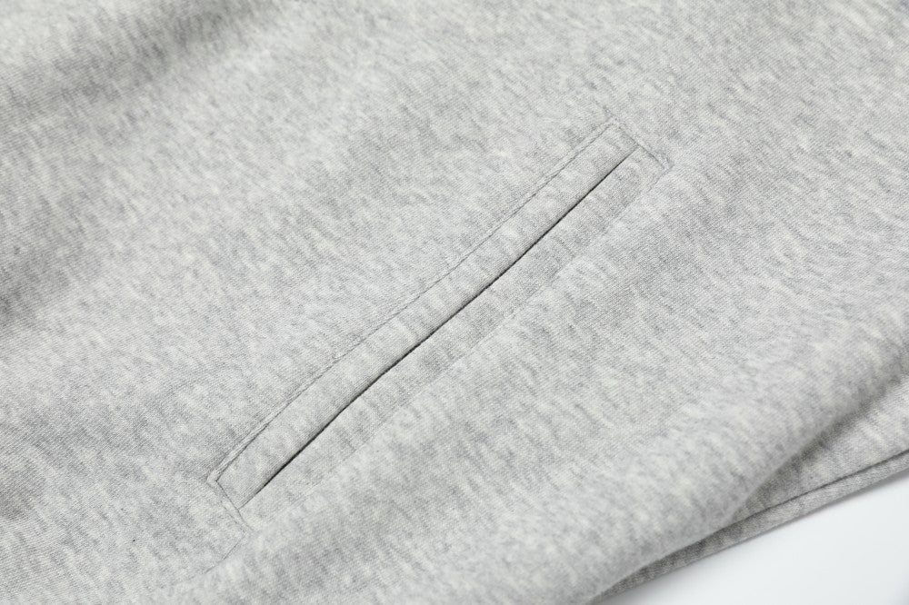 Madxmarx Contrast Sleeve Graphic Zip-Up Hoodie