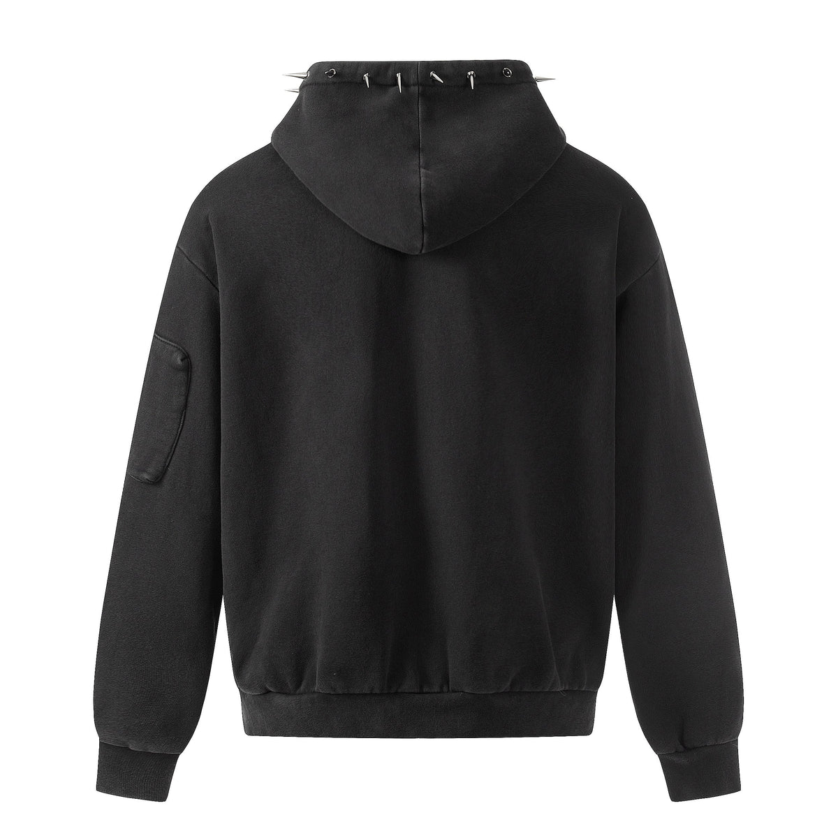 Madxmarx Studded Zip-Up Hoodie