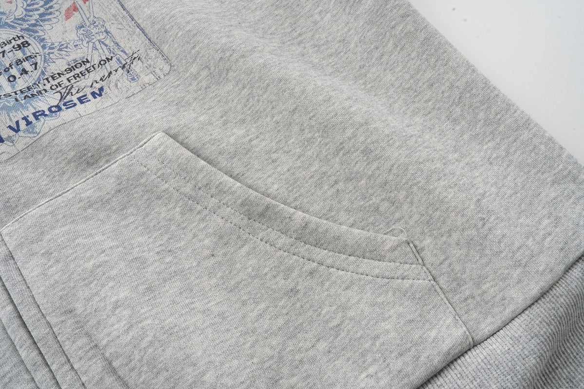 Madxmarx “Business Card” Graphic Zip Hoodie