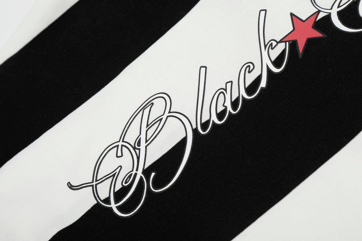 Madxmarx “Rugby Stripe Graphic Polo”