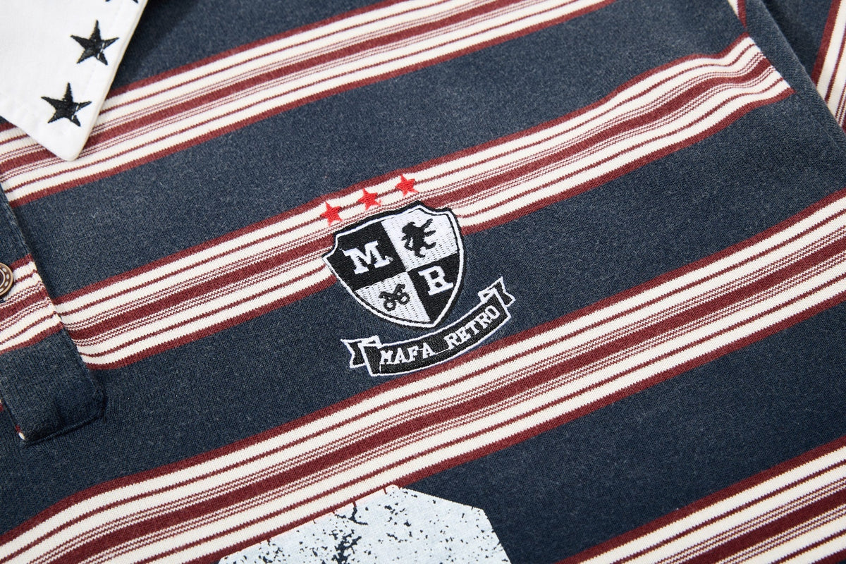 Madxmarx “Vintage Stripe Rugby Polo”