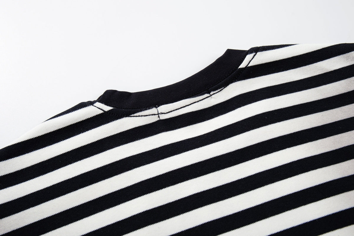 Madxmarx Striped Graphic Long Sleeve