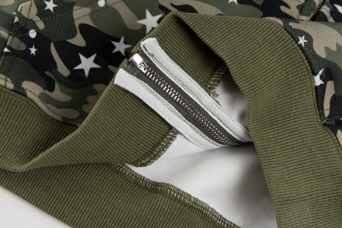 Madxmarx Camo Kitty Ear Zip Hoodie