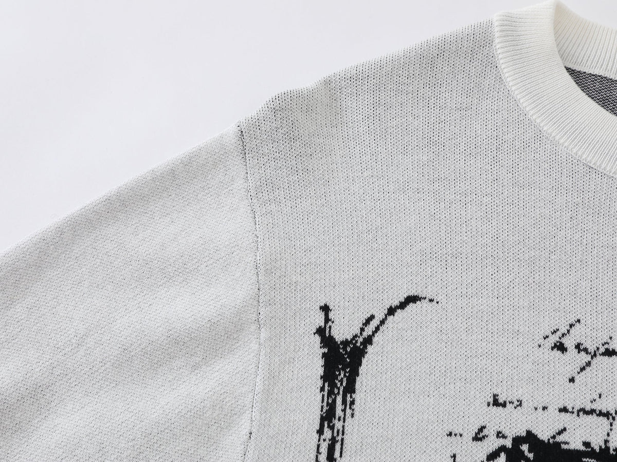 Madxmarx Gothic Cross Knit Sweater