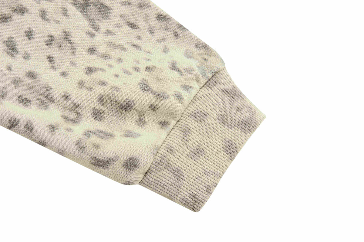 Madxmarx Leopard Graphic Zip-Up Hoodie