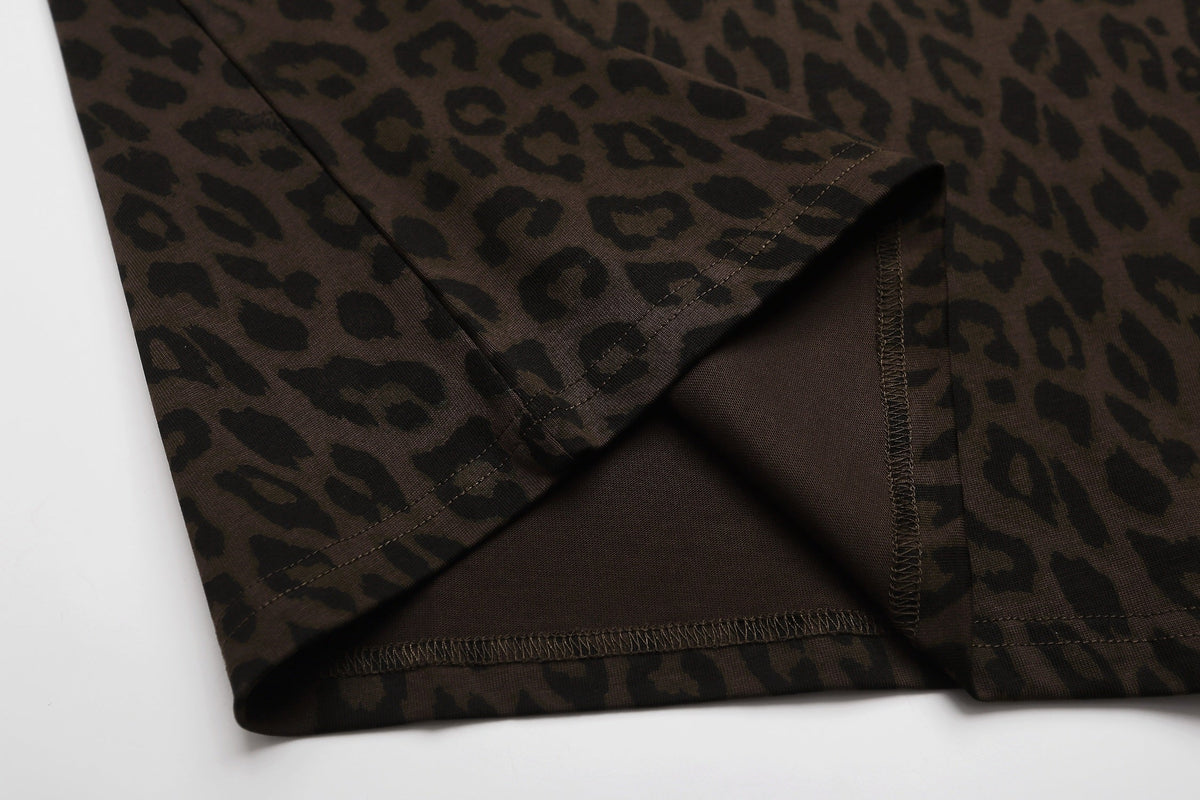 Madxmarx Leopard Graphic T-Shirt