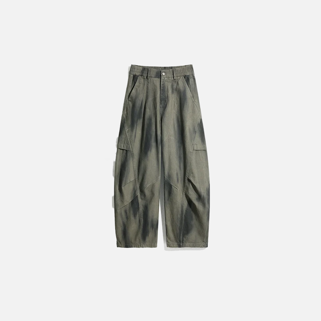 Pantalon cargo décontracté à jambes larges et tendance