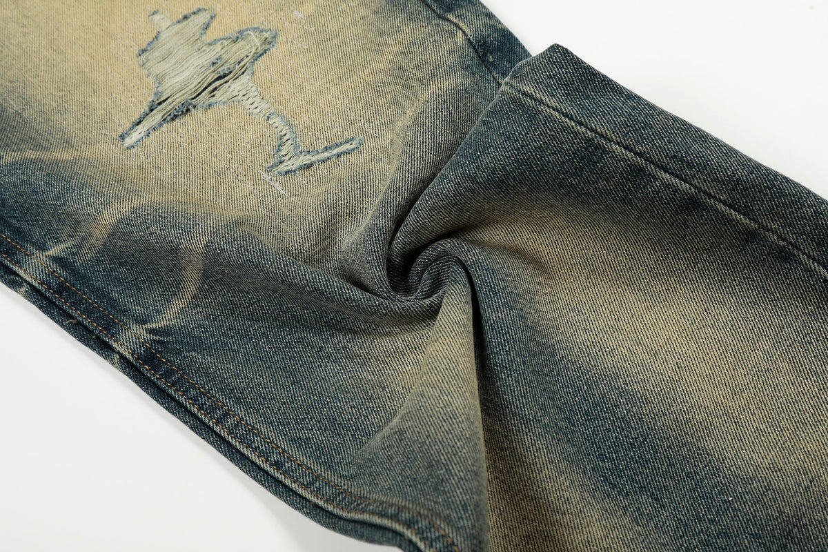 Madxmarx Vintage Washed Distressed Jeans