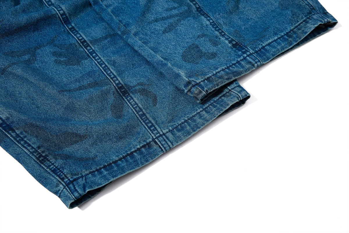 Madxmarx Washed Camo Baggy Jeans