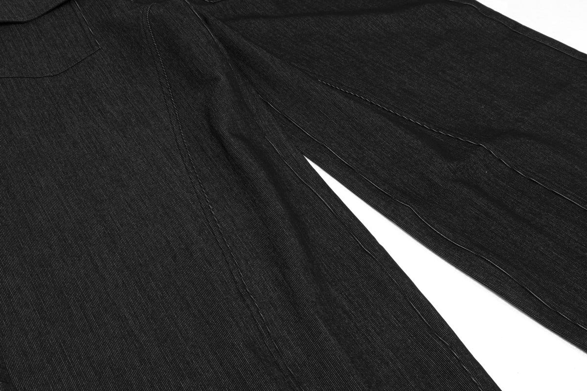 Pantalones de mezclilla utilitarios de pierna ancha Madxmarx