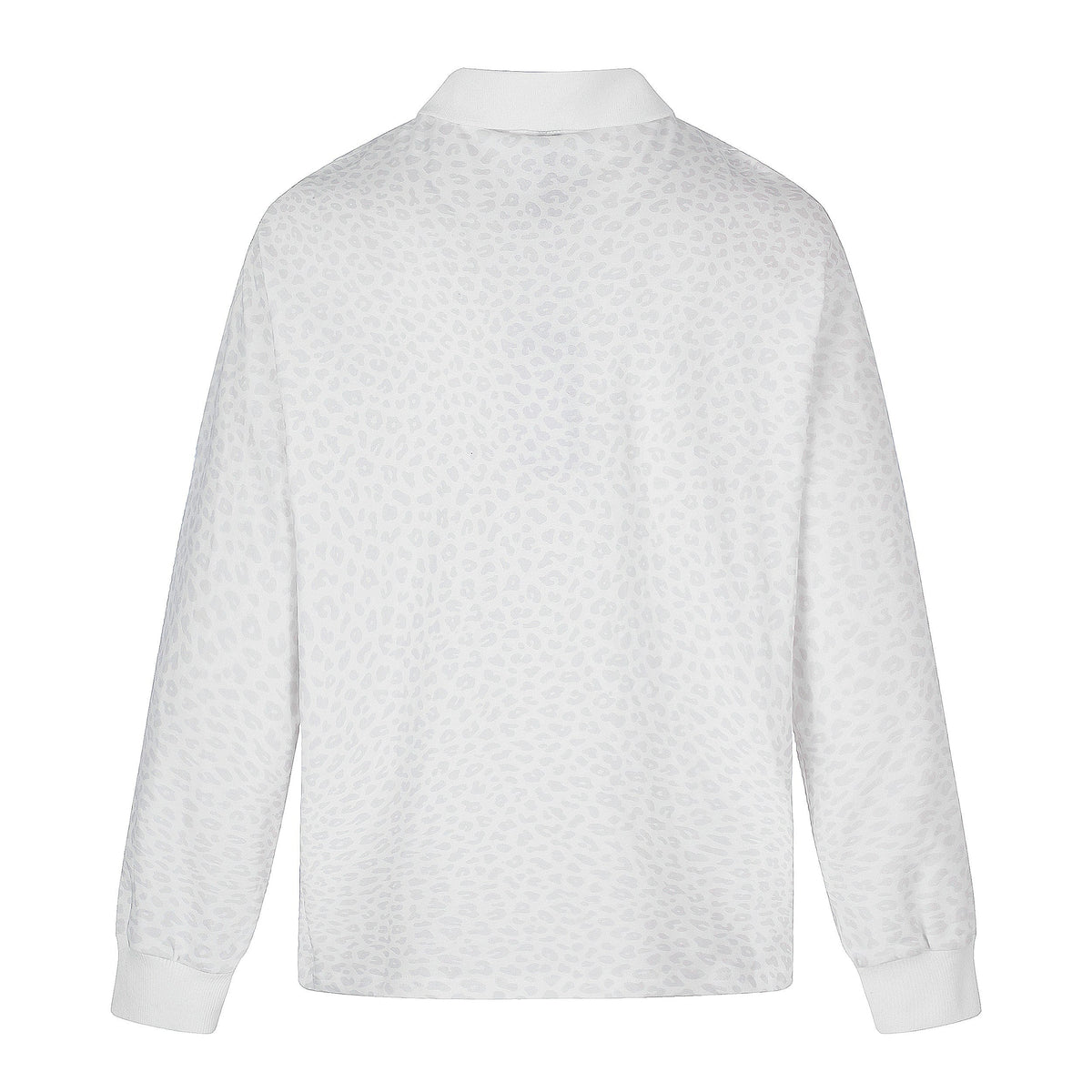 Madxmarx Leopard Jacquard Polo Long Sleeve