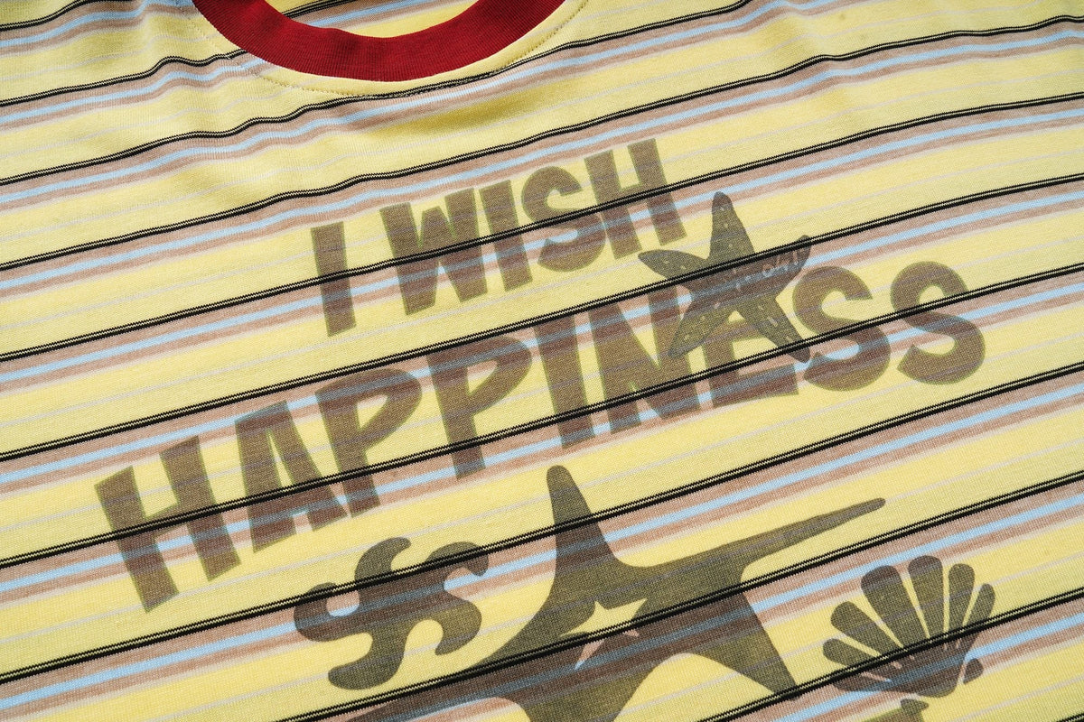 Madxmarx Happiness Striped Long Sleeve Tee