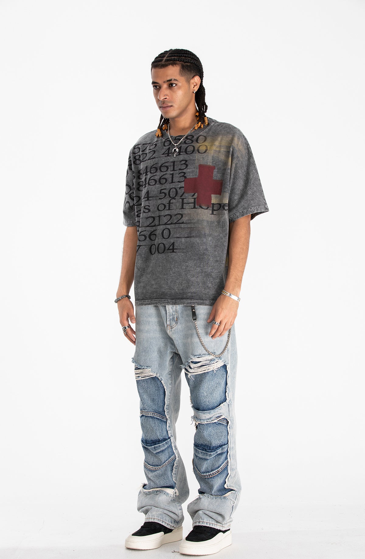 Madxmarx „Rays of Hope“ Vintage Wash T-Shirt