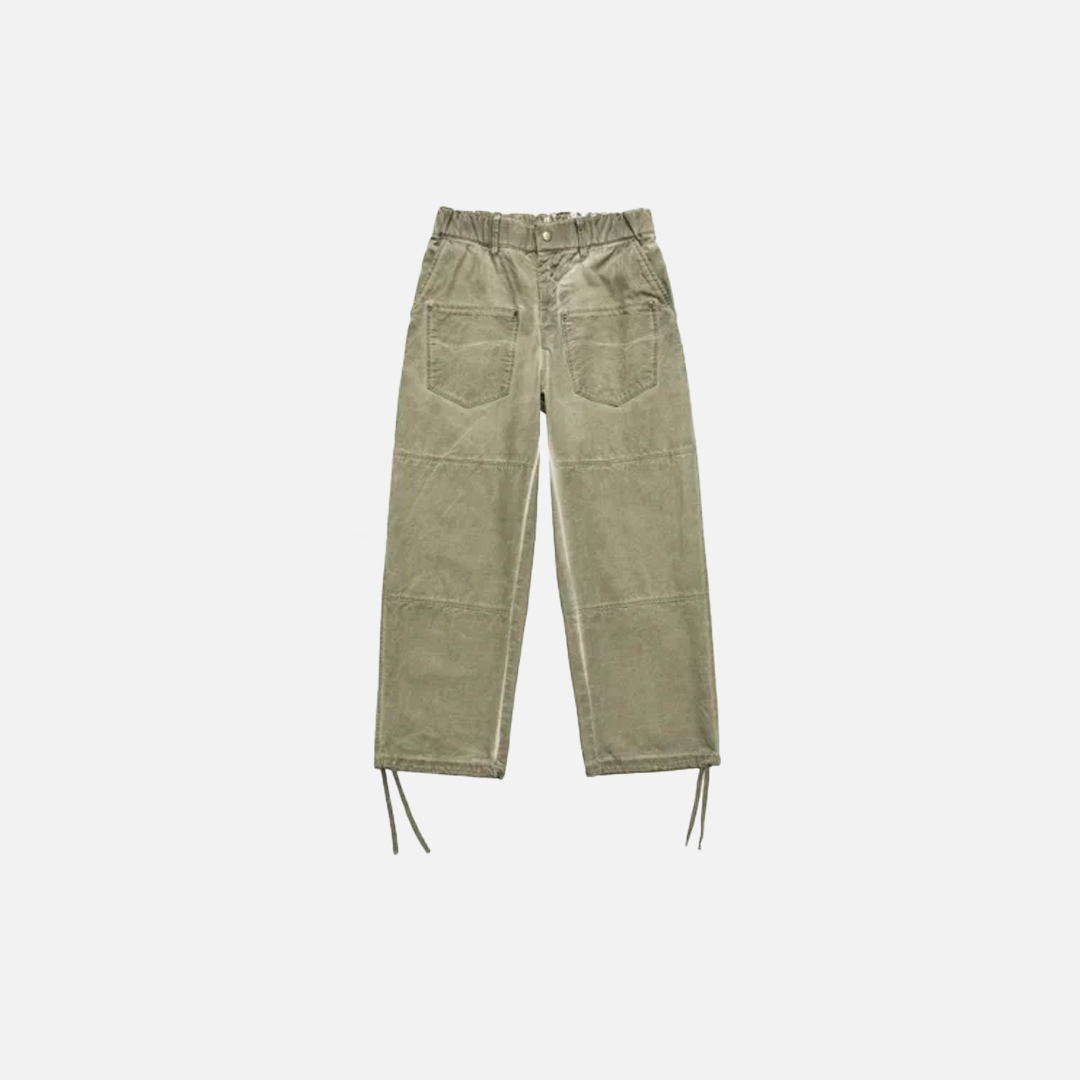 Vintage Wash Cotton Cargo Pants