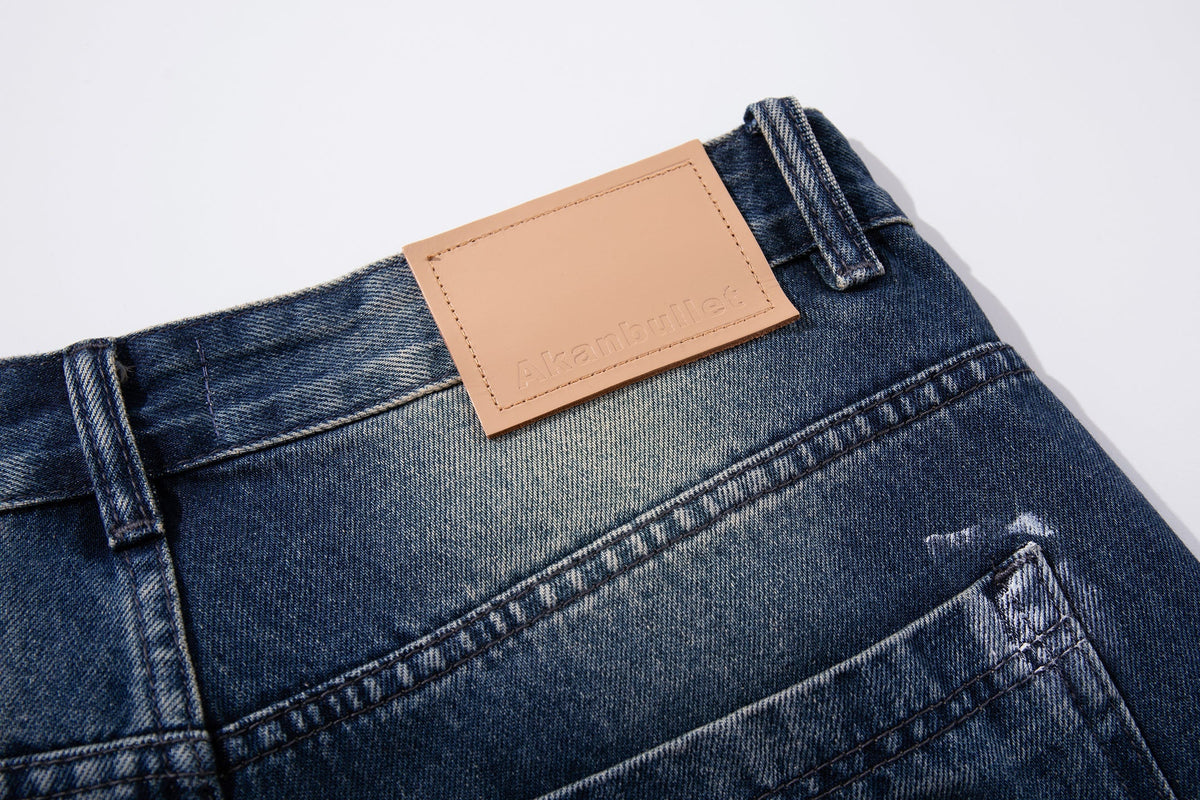 Jean large Madxmarx à effet délavé façon coup de pinceau