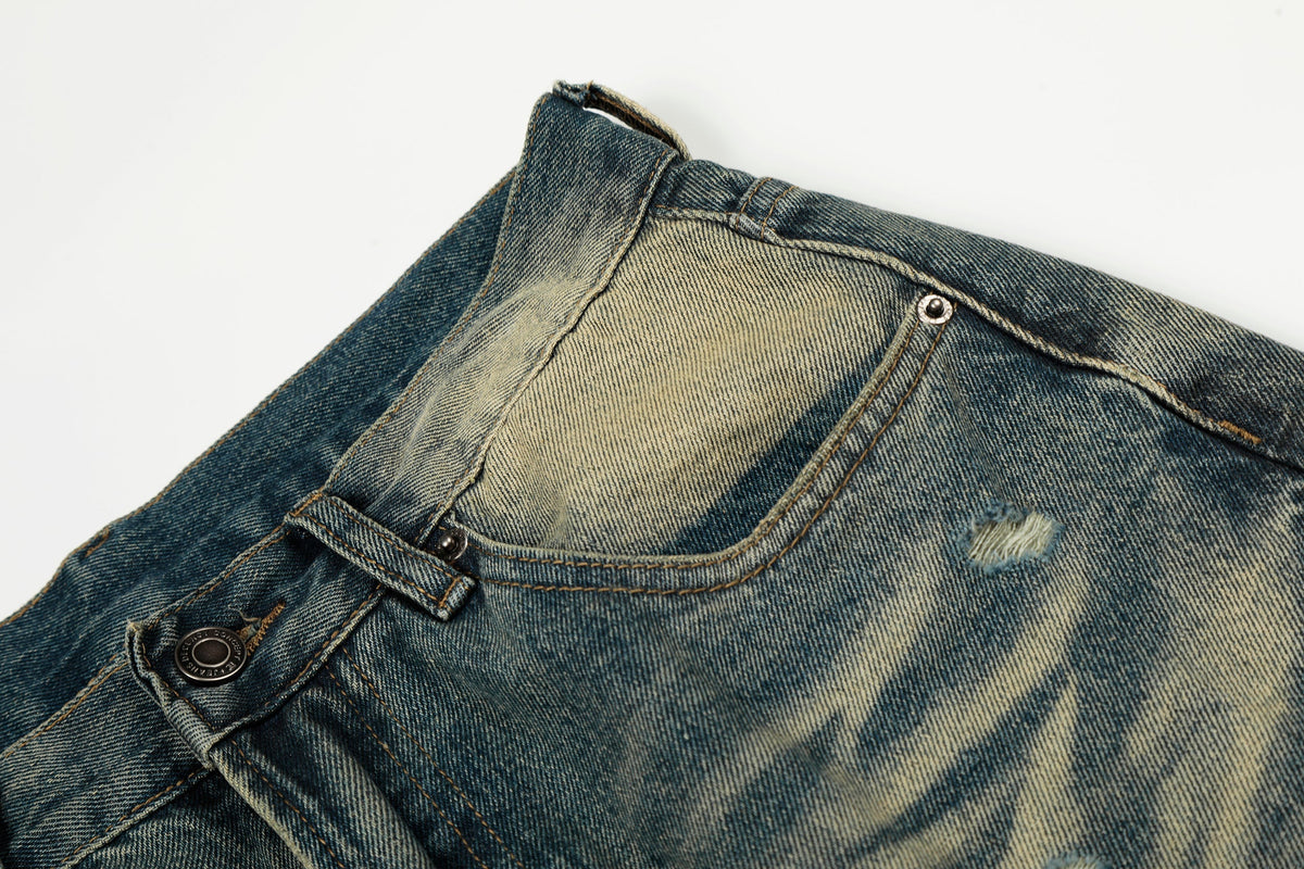 Madxmarx Vintage Washed Distressed Jeans