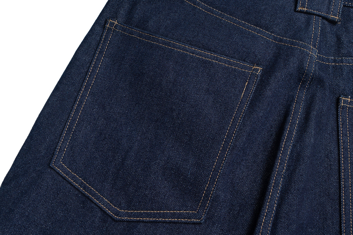 Madxmarx Curved-Cut Raw Denim Jeans