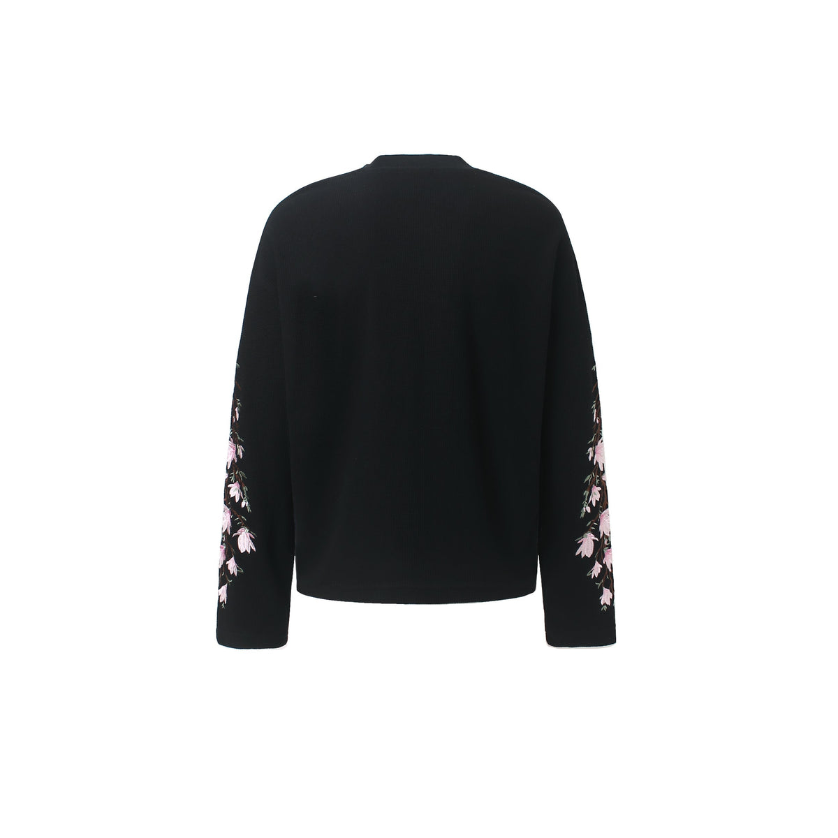 Madxmarx Floral Sleeve Waffle Long Sleeve