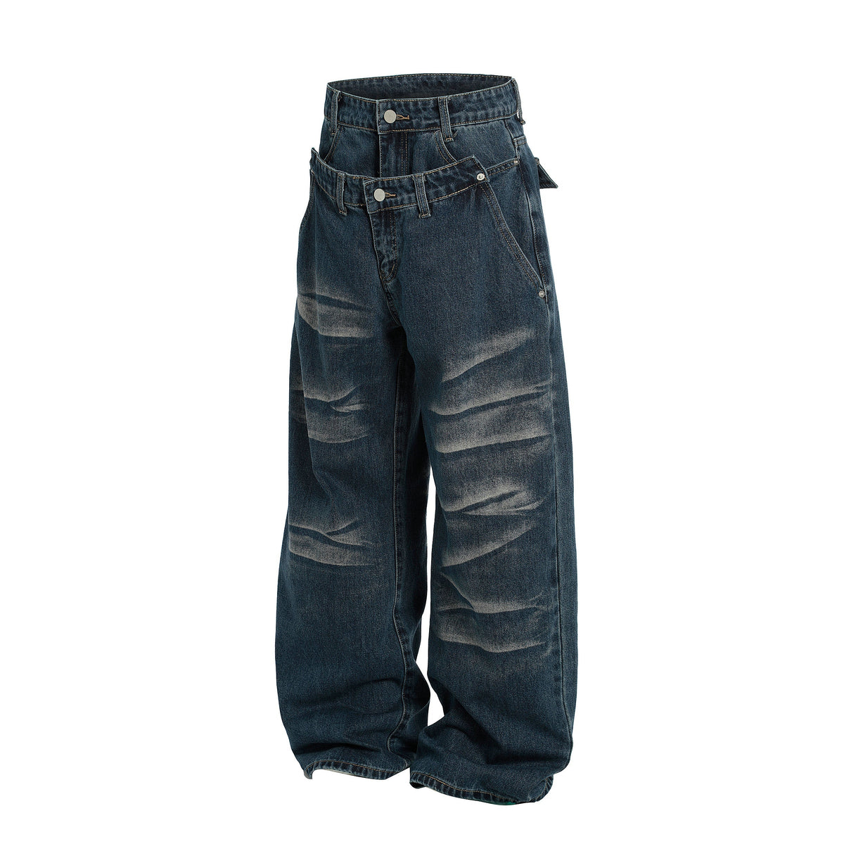Madxmarx Vintage Whisker Wide-Leg Jeans
