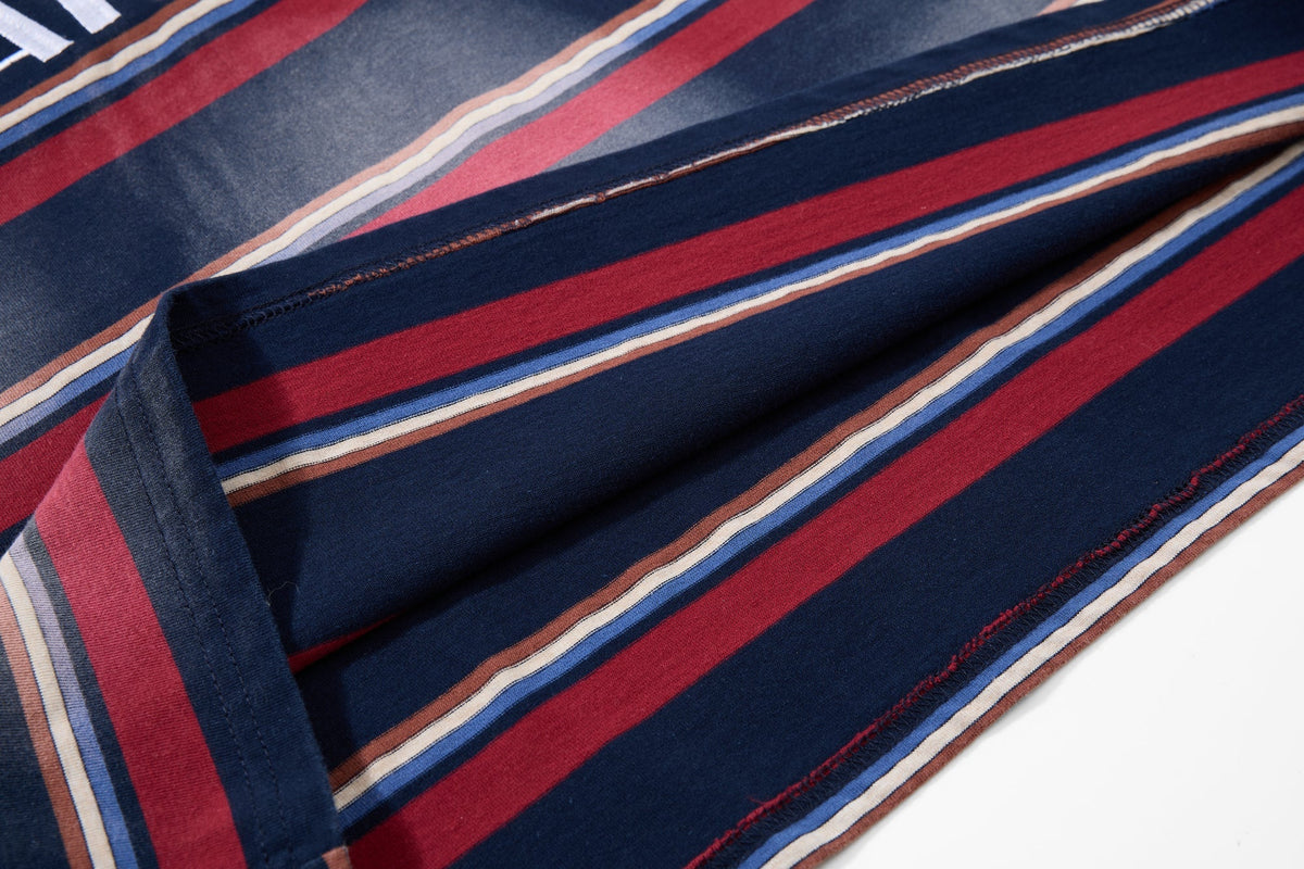 Madxmarx Layered Stripe Polo Long-Sleeve