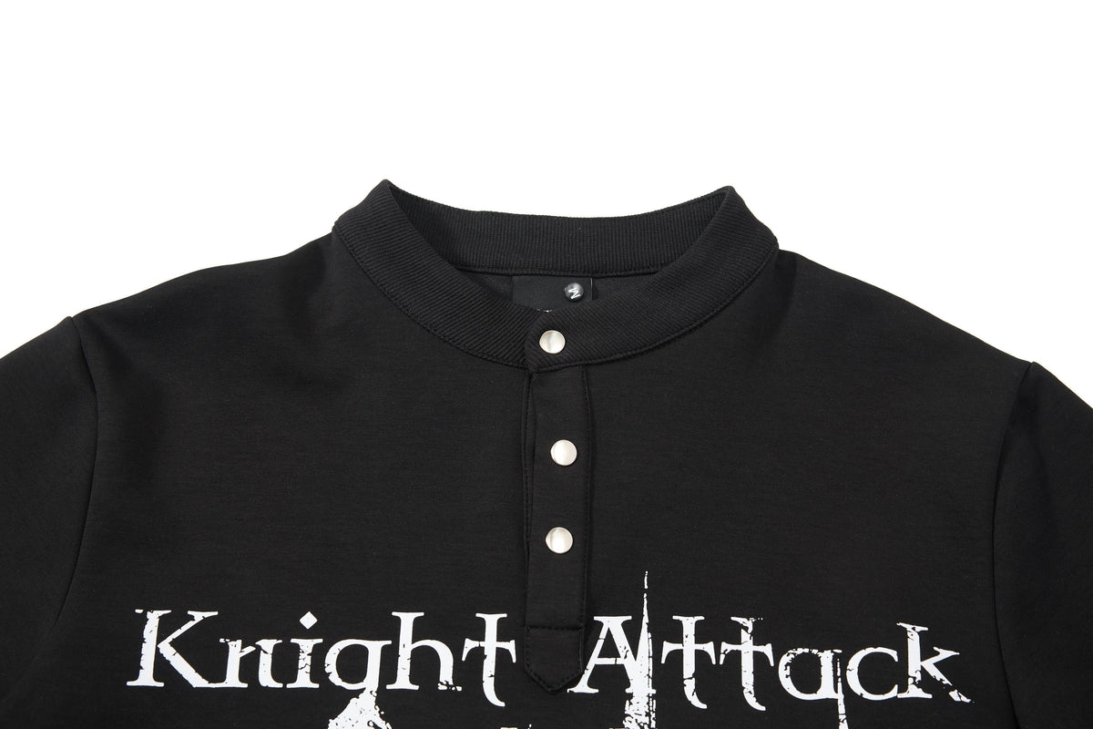 Madxmarx “Knight Attack Graphic Polo Tee”