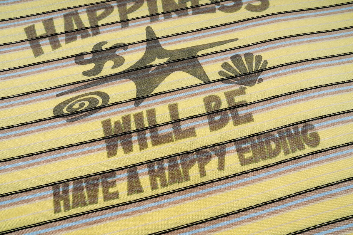 Madxmarx Happiness Striped Long Sleeve Tee