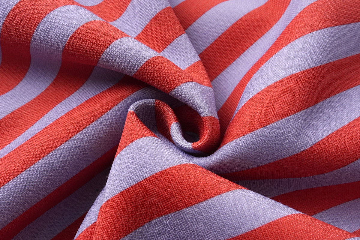 Madxmarx Striped Zip-Up Hoodie
