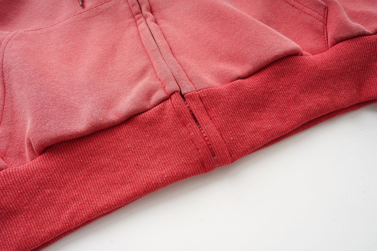 Madxmarx Varsity Graphic Zip-Up Hoodie