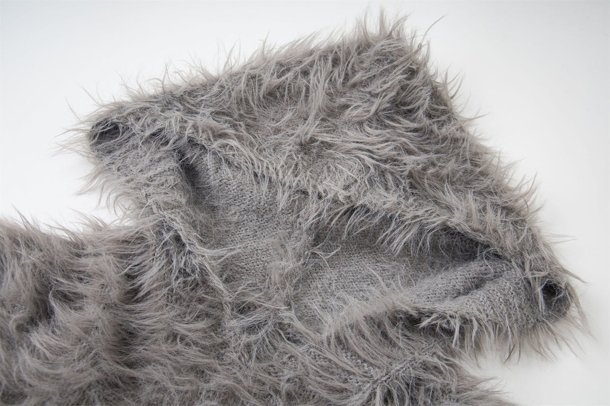 Madxmarx Long-Fur Graphic Sweater