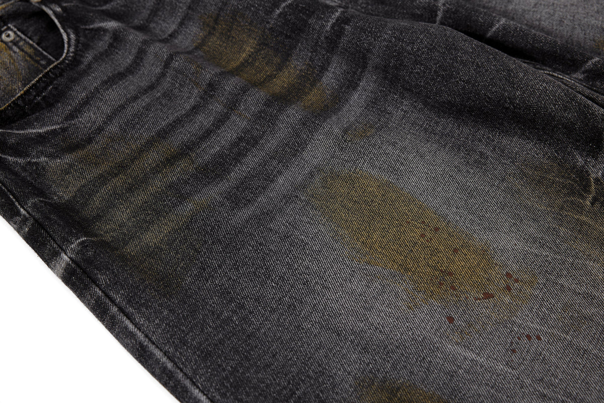 Pantalon en jean incurvé délavé vintage Madxmarx