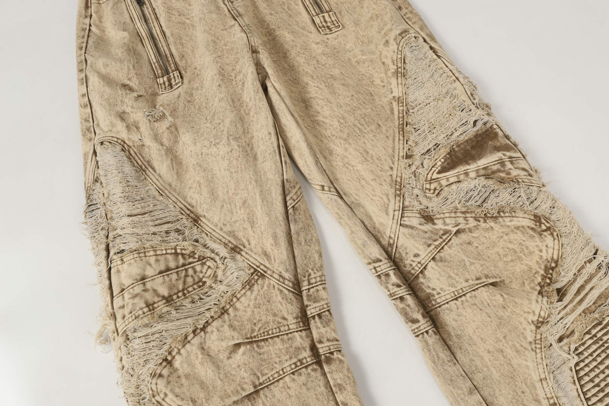 Madxmarx „Vintage Distressed Panel Jeans“