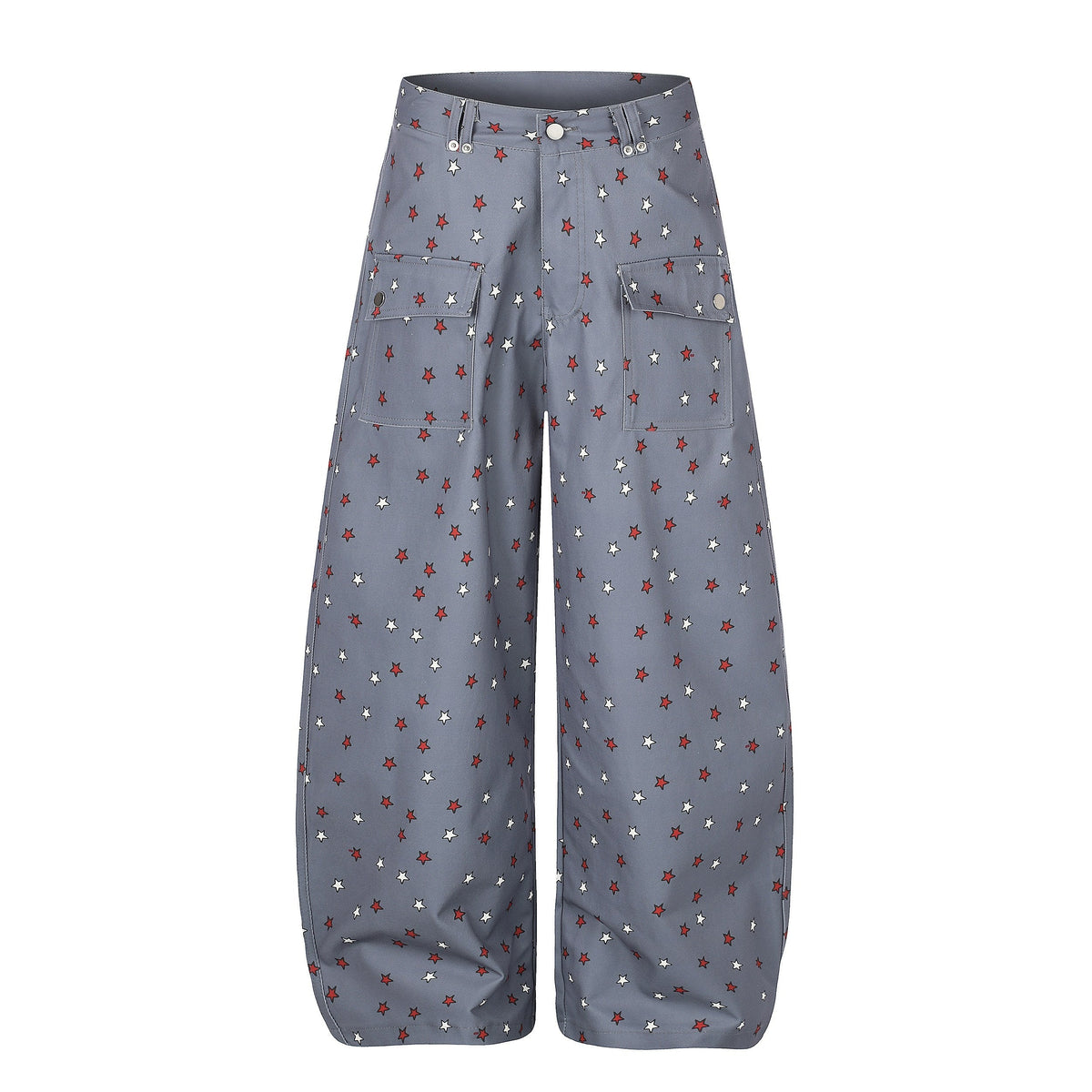 Madxmarx Star Print Wide-Leg Balloon Jeans