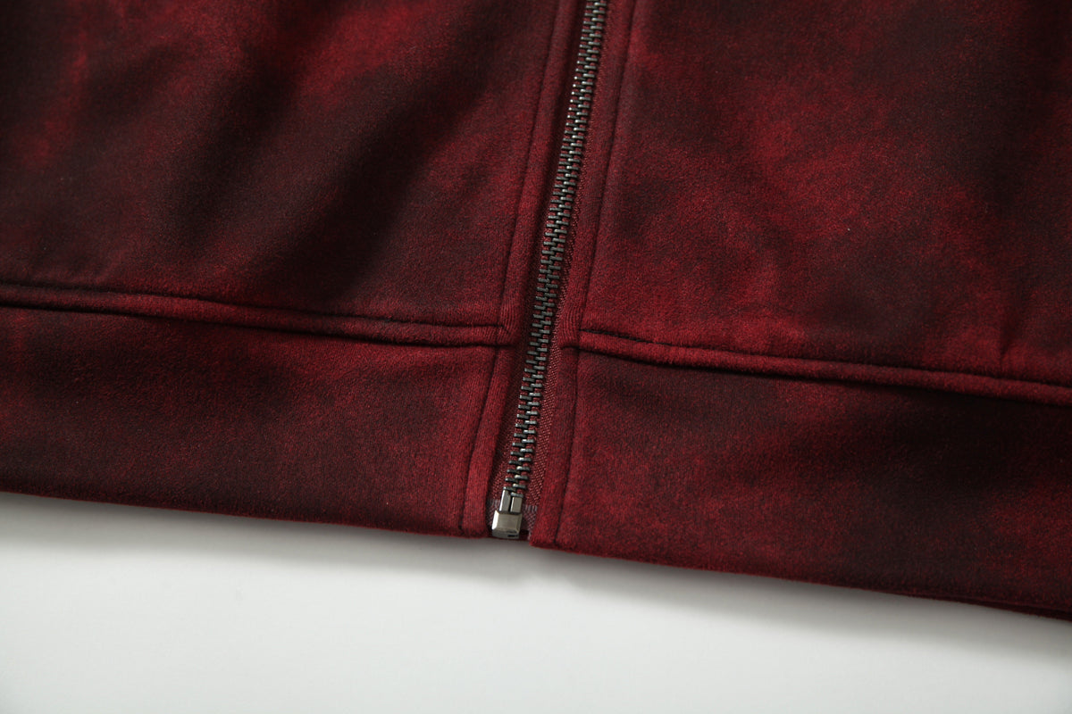 Madxmarx Burnout Effect Zip Hoodie