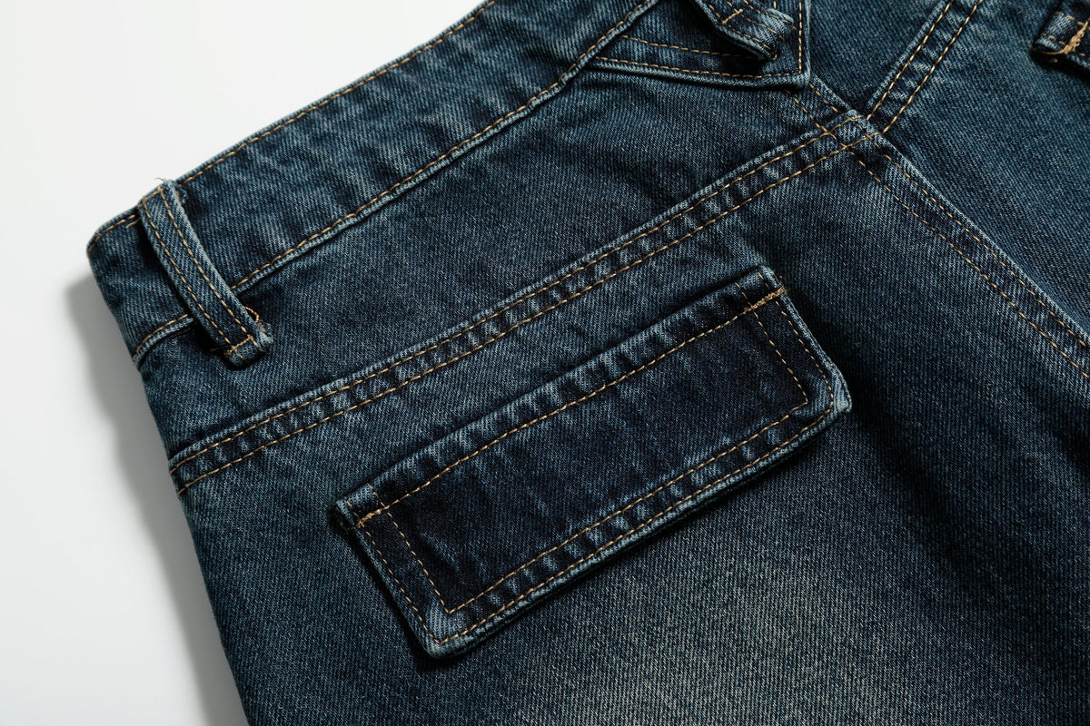 Madxmarx Vintage Whisker Wide-Leg Jeans