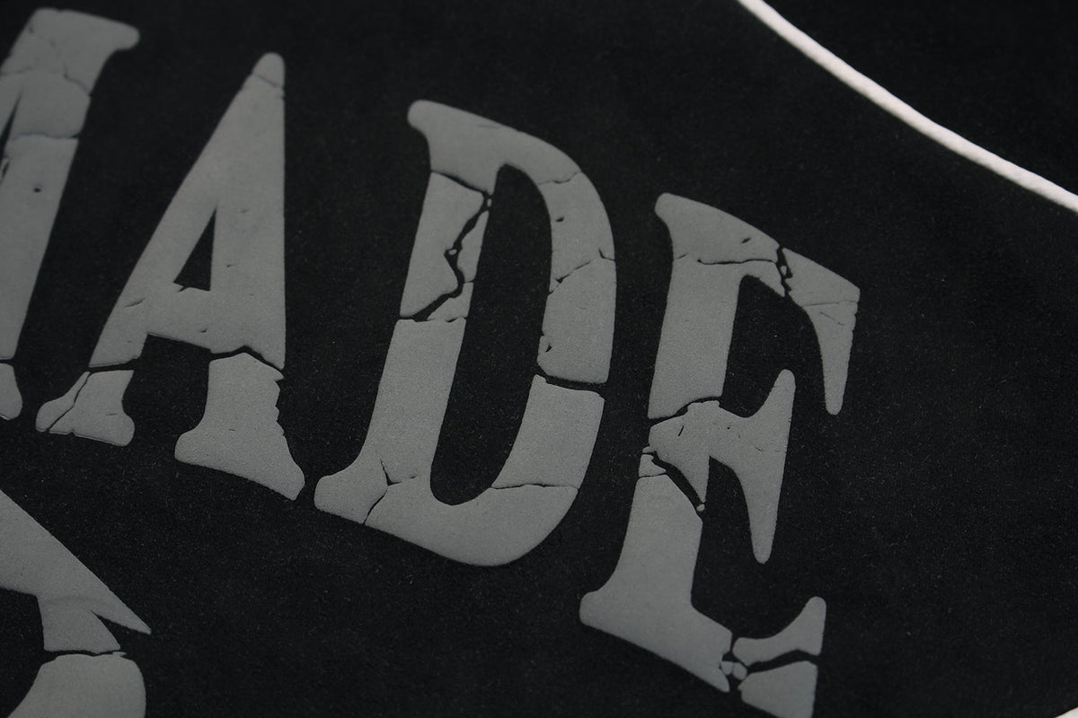 Madxmarx Suede Graphic Zip-Hoodie