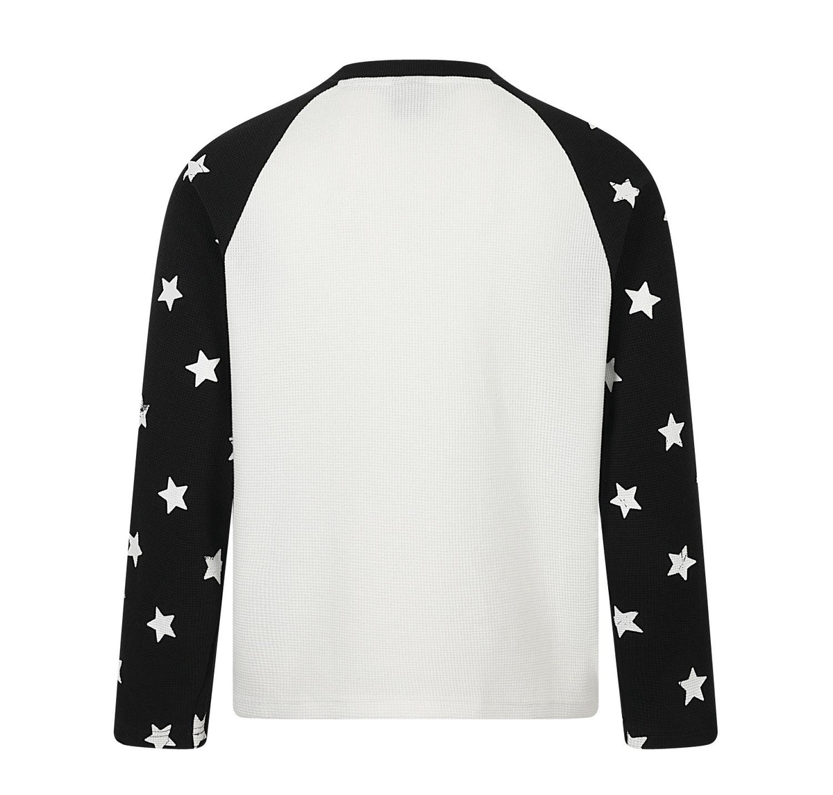 Madxmarx Star Raglan Waffle Long Sleeve Tee