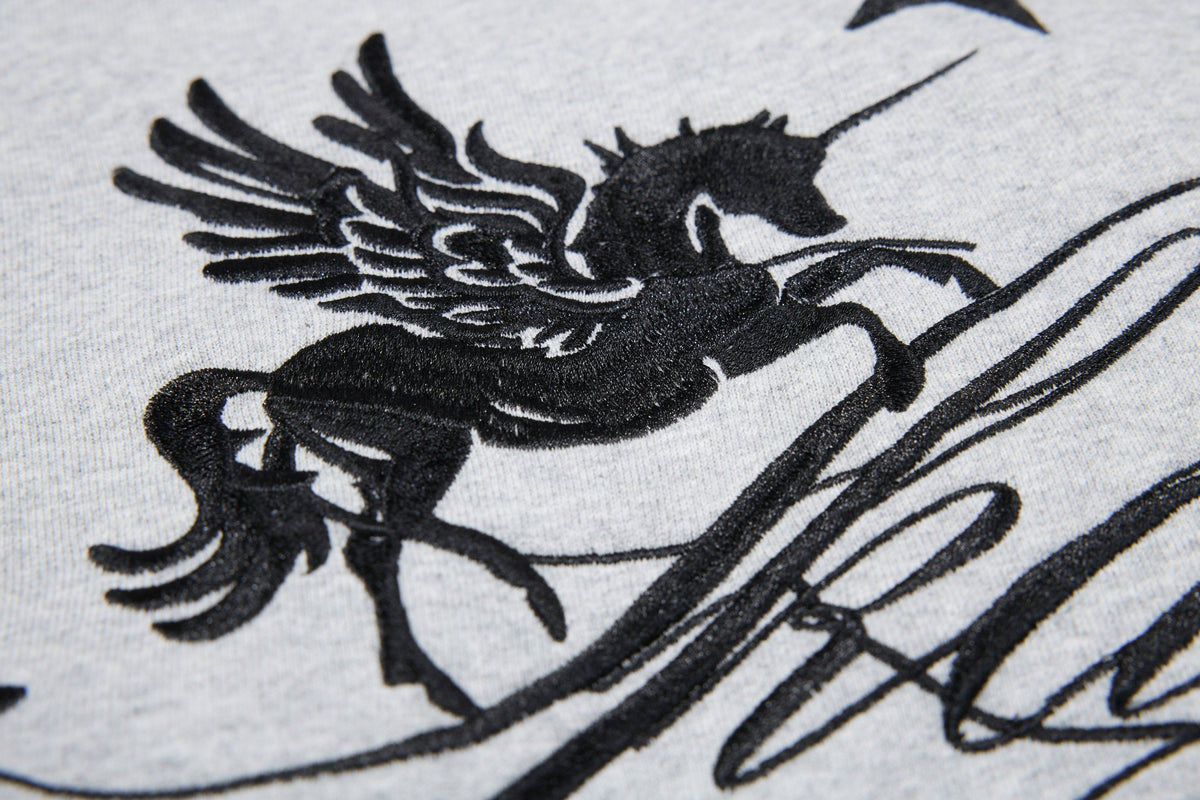 Madxmarx Pegasus Script Zip-Up Hoodie