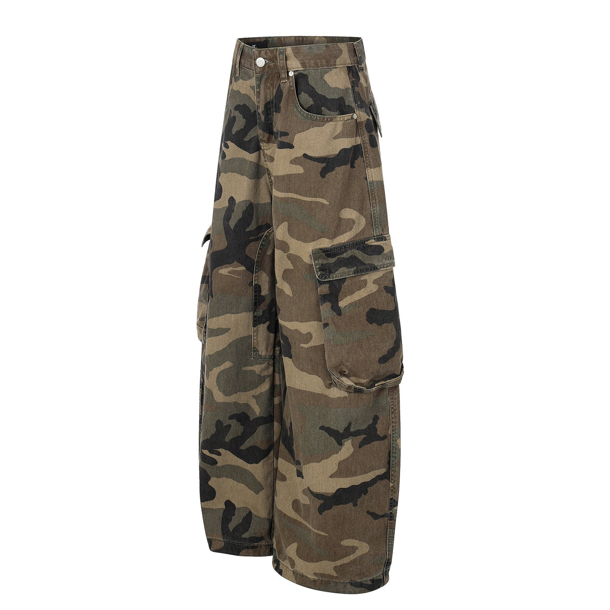 Madxmarx Oversized Camo Cargo Jeans