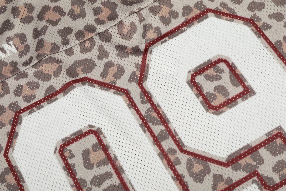Madxmarx “Leopard Varsity Mesh Jersey”