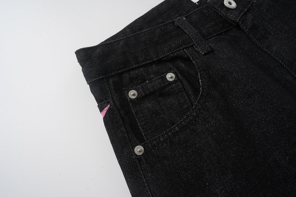 Jeans de pierna ancha con gráfico de bolsillo cruzado Madxmarx